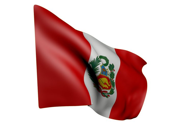 bandera nacional de Perú