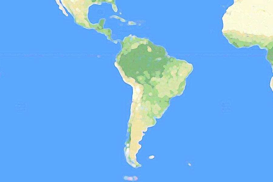 mapa de Latinoamérica