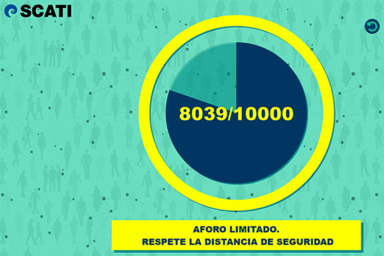 sistema Scati Counter de control de aforo y distanciamiento social