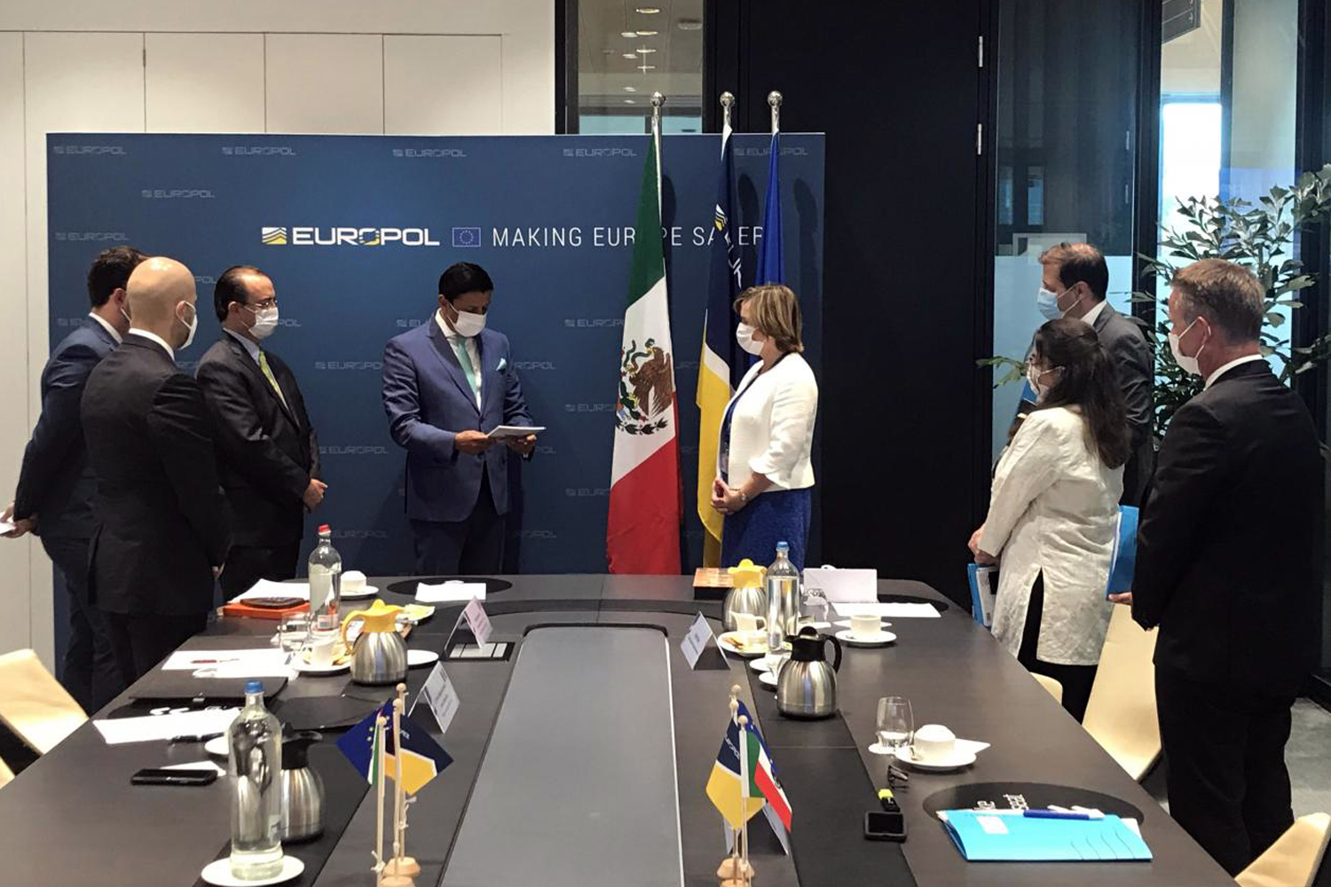 firma del acuerdo de seguridad pública entre México y Europol en La Haya