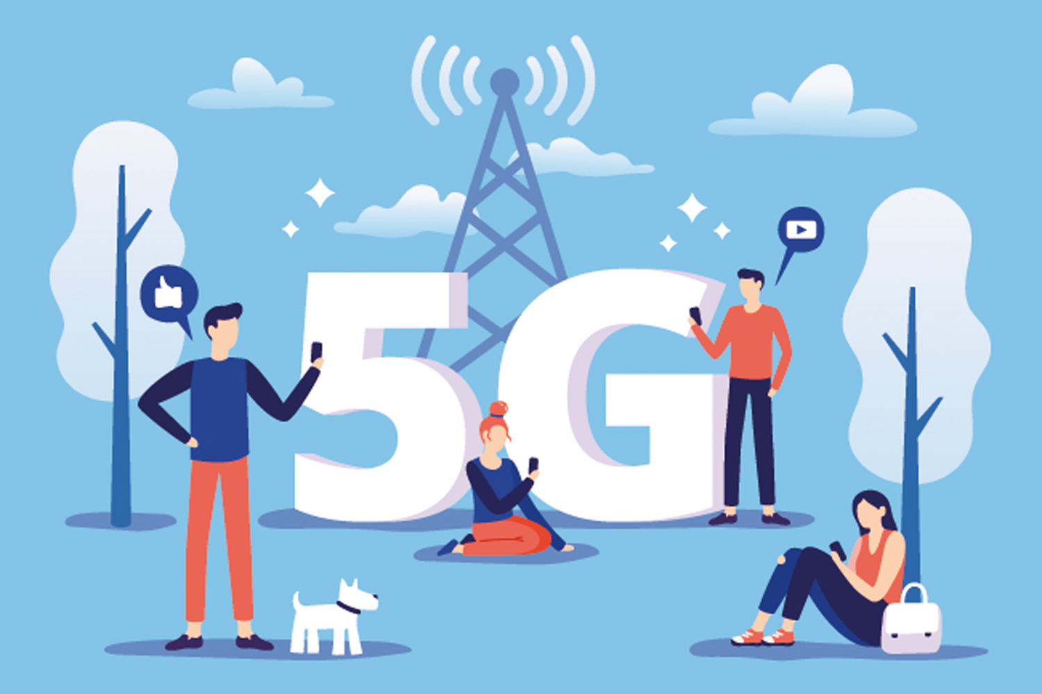 ciberseguridad tecnología 5G usuarios con dispositivos