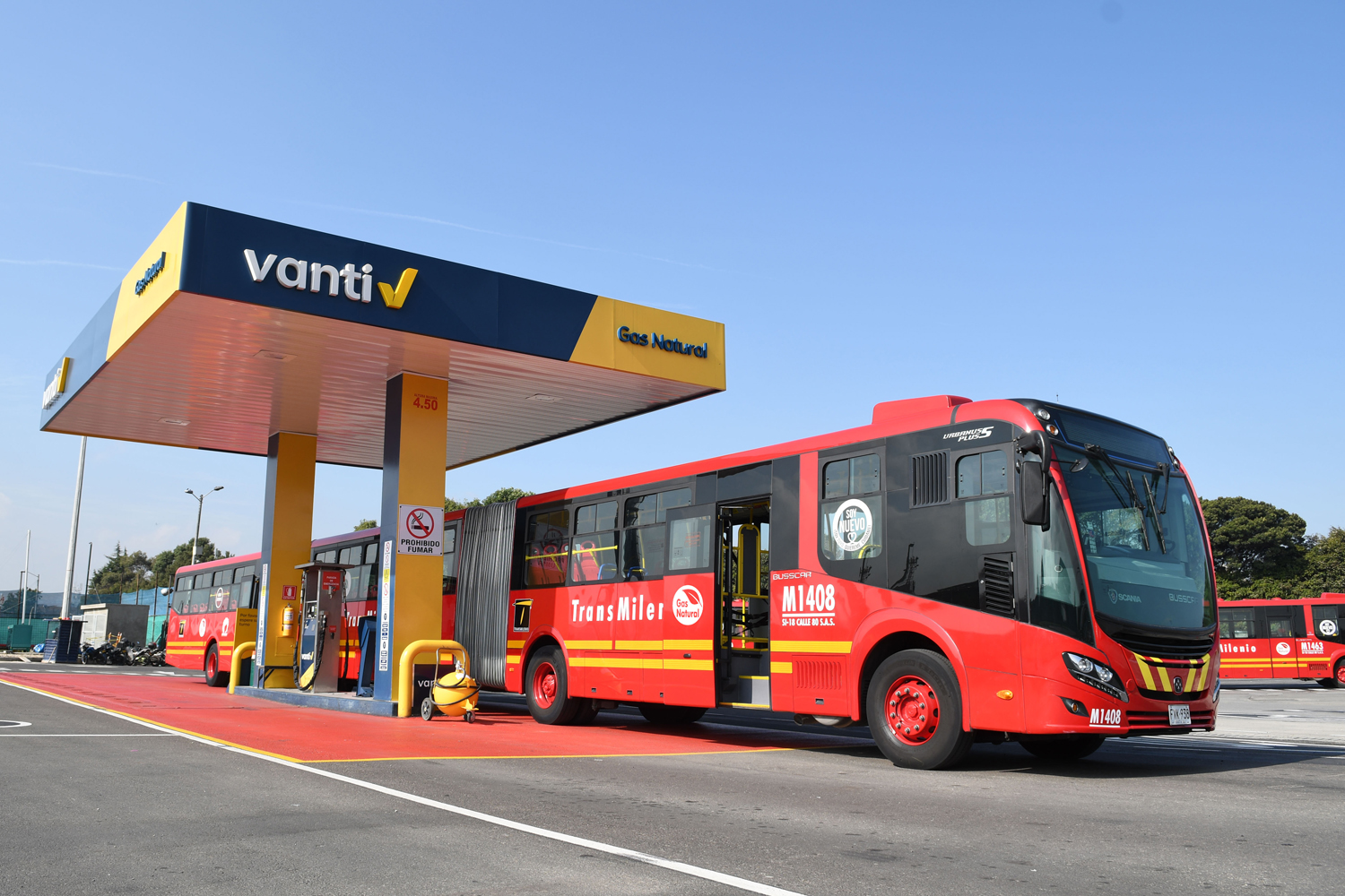 Vanti gas natural autobuses Transmilenio Bogotá