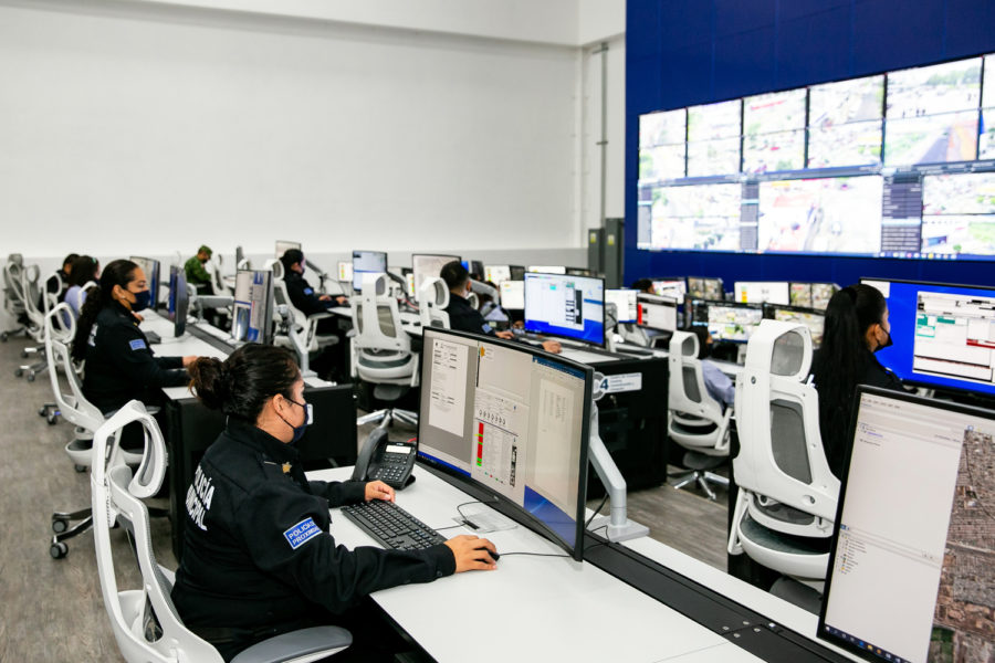 seguridad pública centro de monitoreo C4 de Querétaro México