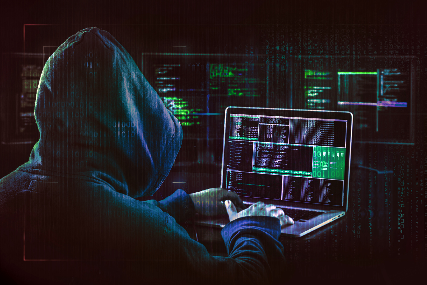 ciberseguridad un hacker informático en la dark web