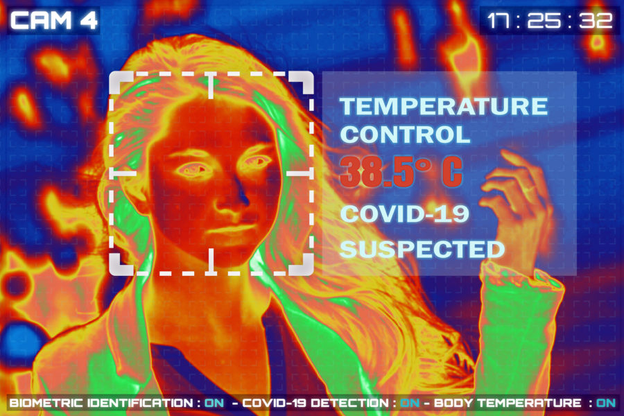 control de temperatura para detectar contagios por coronavirus