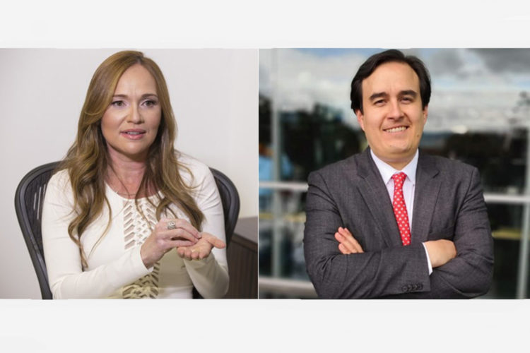 Lina María Mejía Gómez y Nicolás Botero, presidenta y director ejecutivo de FedeSeguridad