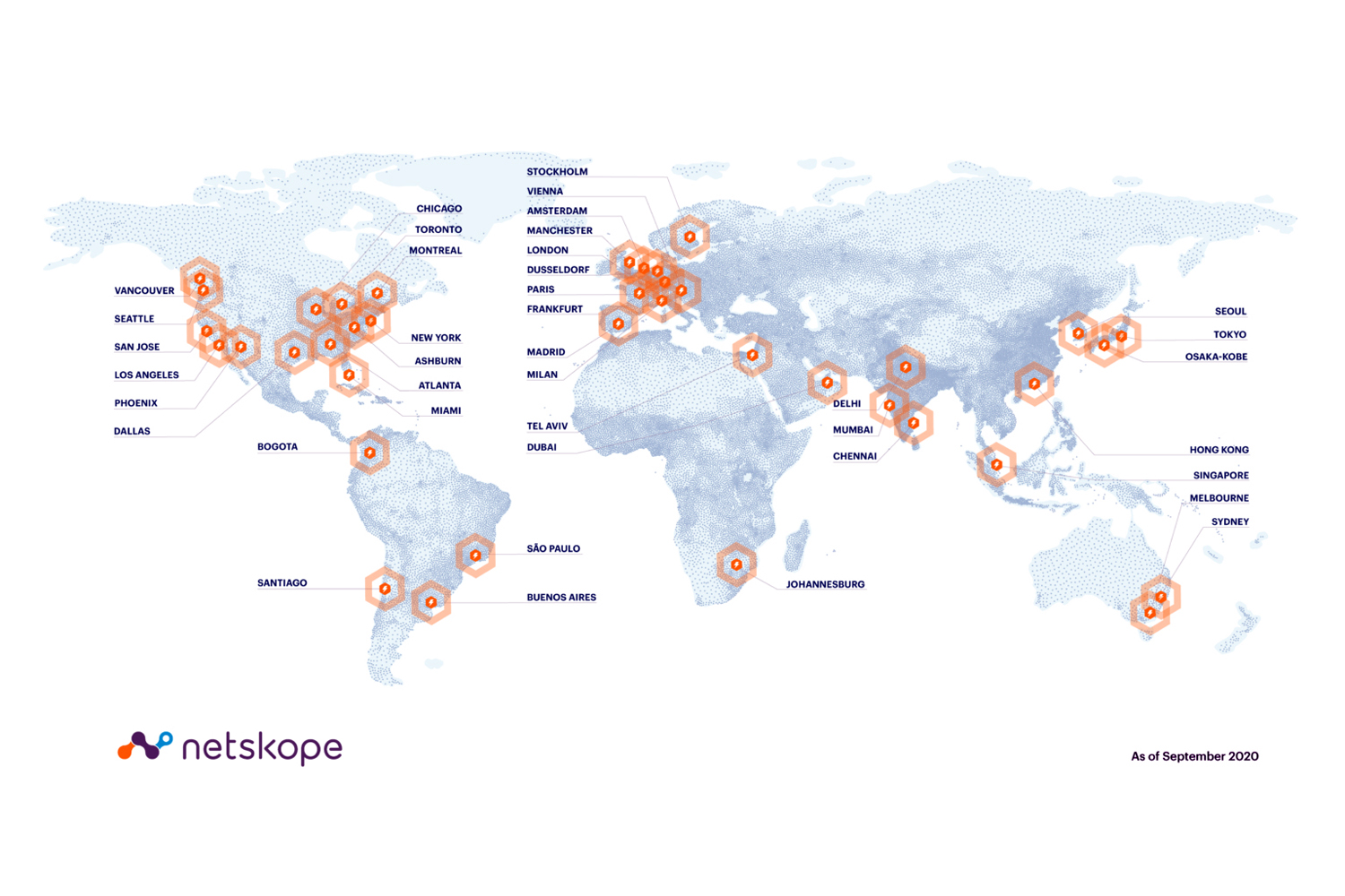 Netskope NewEdge presencia a nivel global