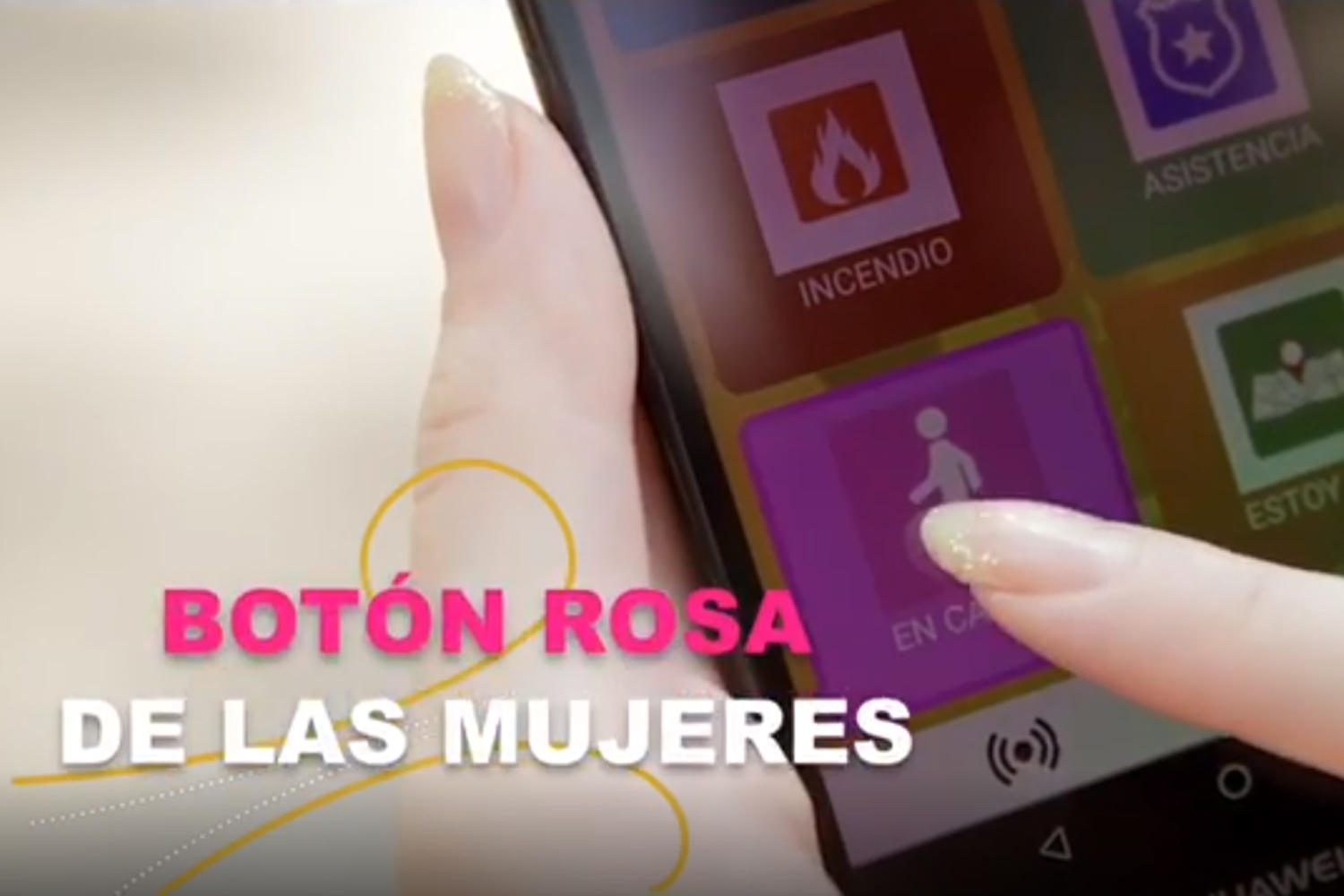 SoftGuard app Barrio Seguro botón rosa para mujeres