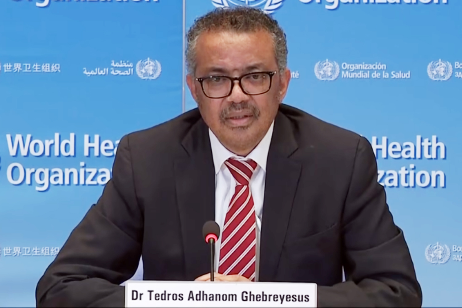 El etíope Tedros Adhanom Ghebreyesus, director de la Organización Mundial de la Salud (OMS)
