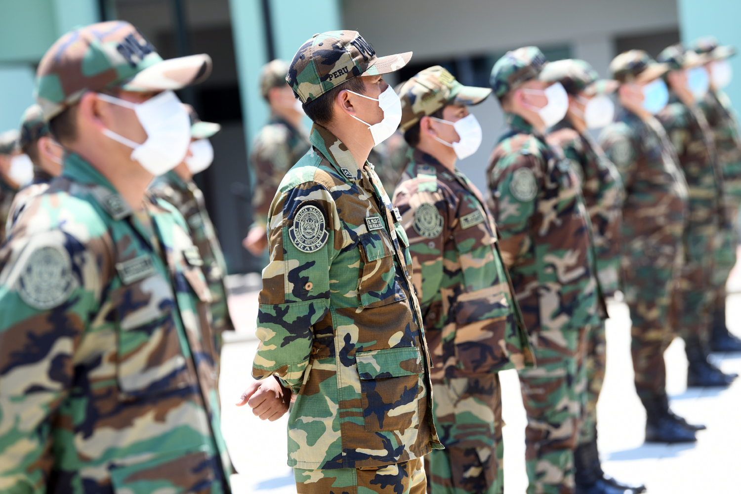 Efectivos del Frente Policial Vraem de la Policía Nacional del Perú