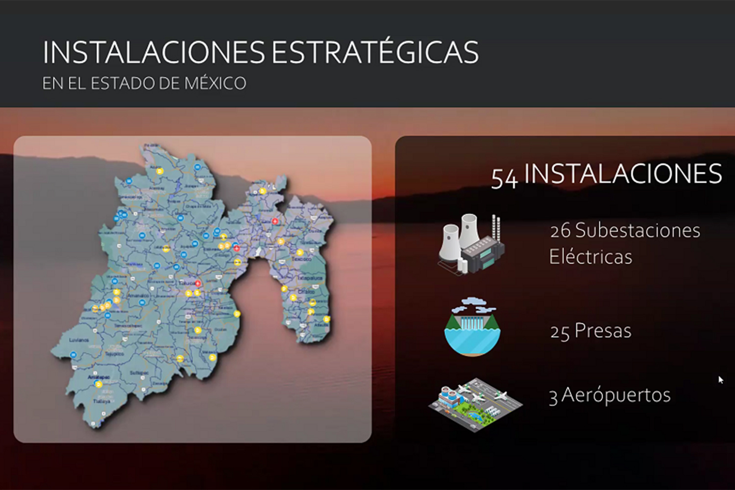 infraestructuras críticas e instalaciones estratégicas del Estado de México