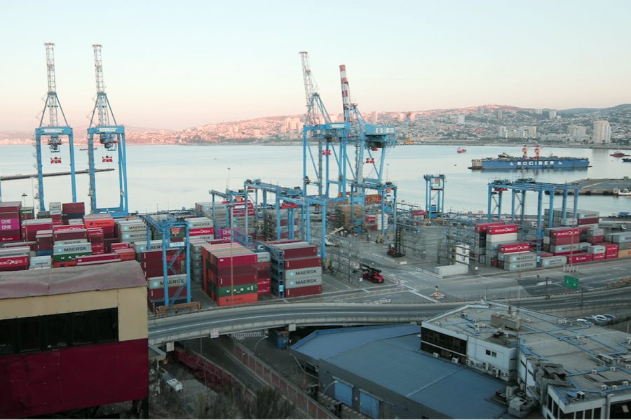 infraestructuras críticas puerto de contenedores de Valparaíso Chile