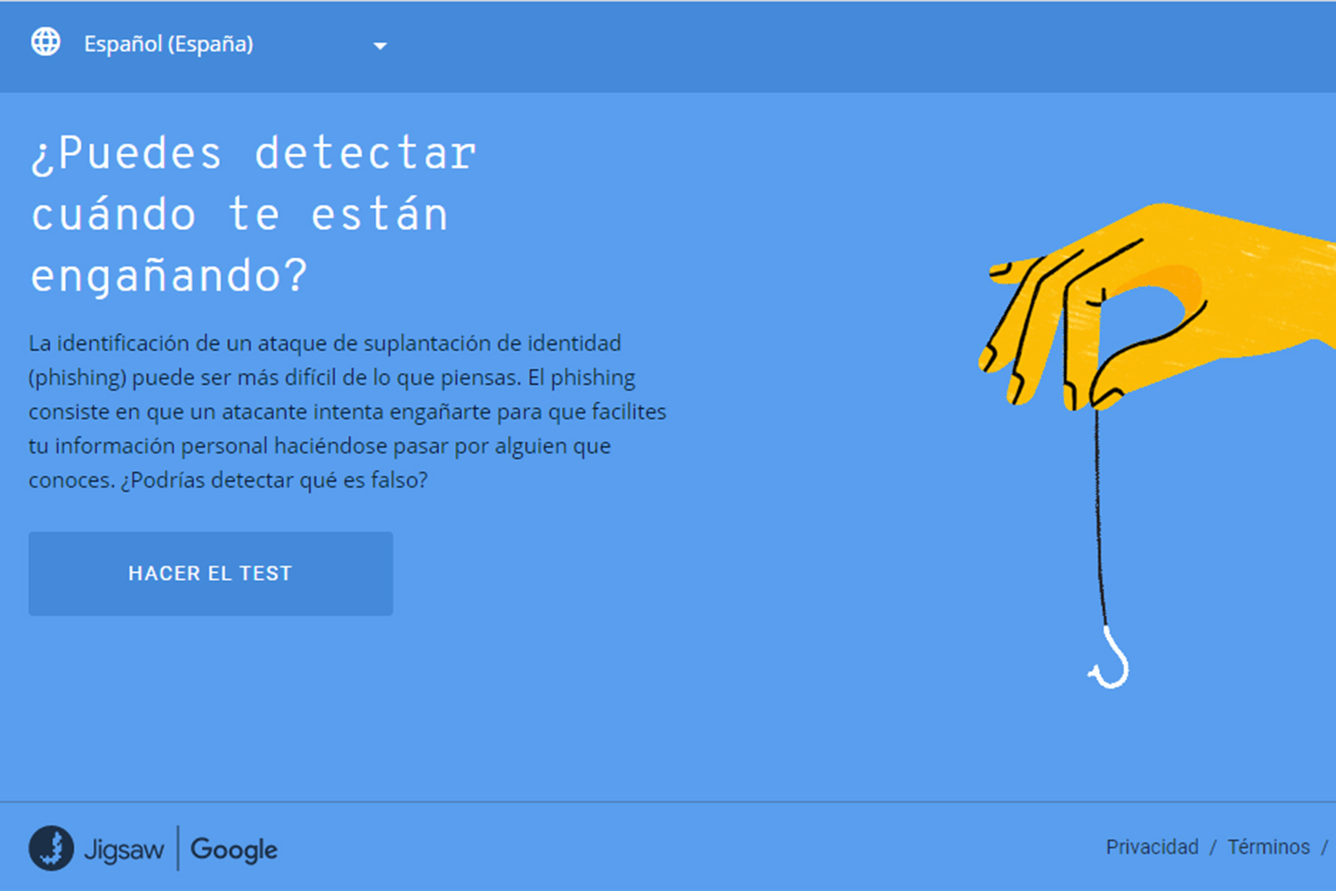 ciberseguridad test de phishing de Google