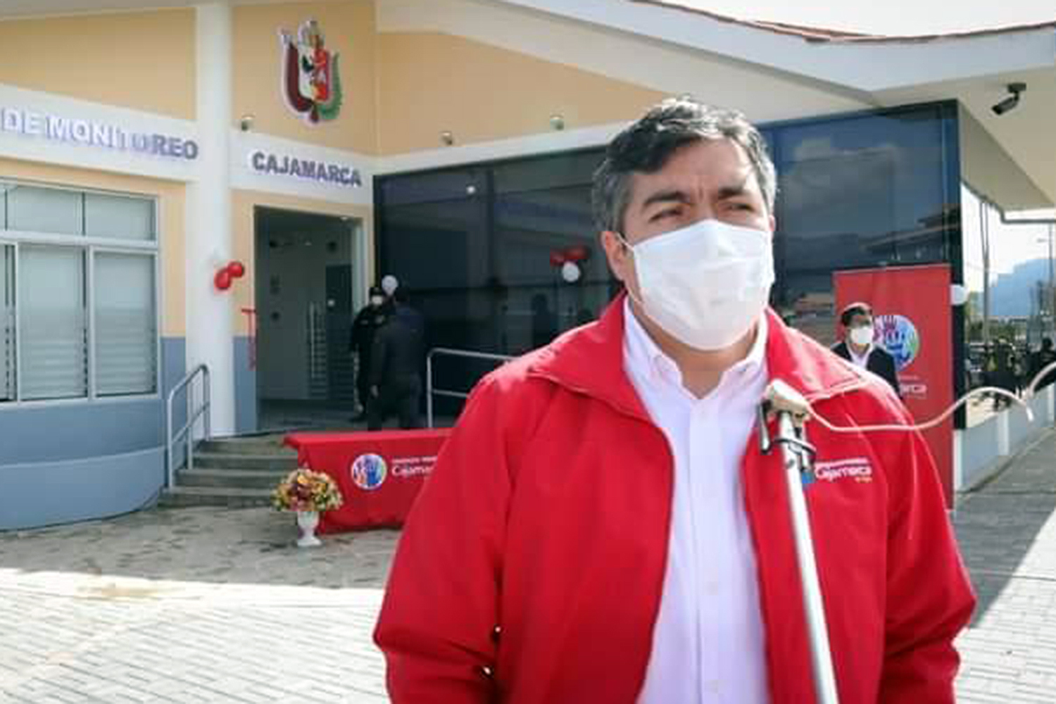 Andrés Villar Narro inaugura sistema de videovigilancia de Cajamarca