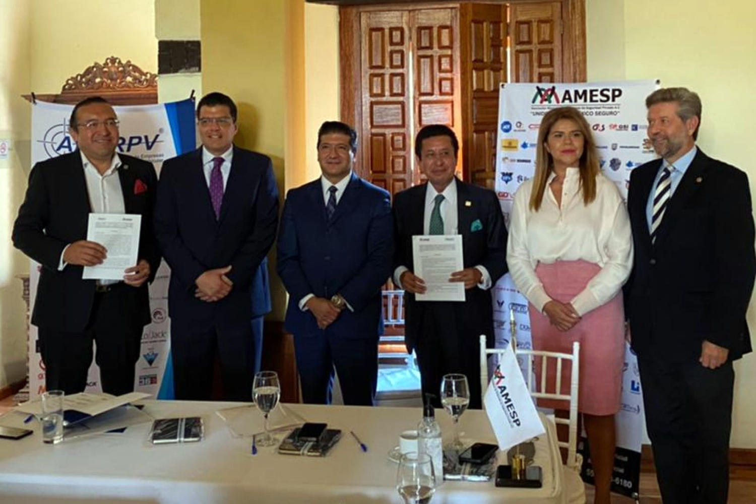 acuerdo de seguridad privada firmado por AMESP y ANERPV