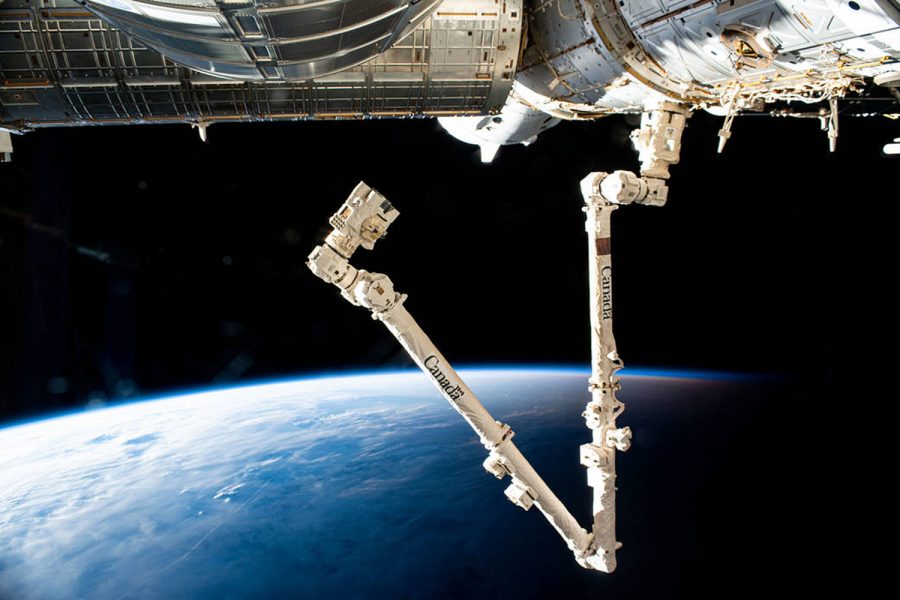brazo robótico de la Estación Espacial Internacional