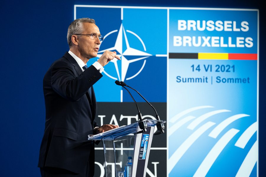 Jens Stoltenberg secretario general de la OTAN en la cumbre de Bruselas 2021