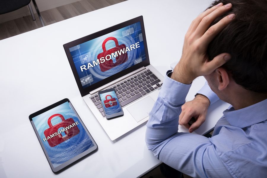 un empleado sufre un ataque de ransomware