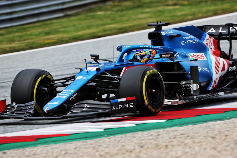 Fernando Alonso en el GP de Austria de Fórmula 1 2021