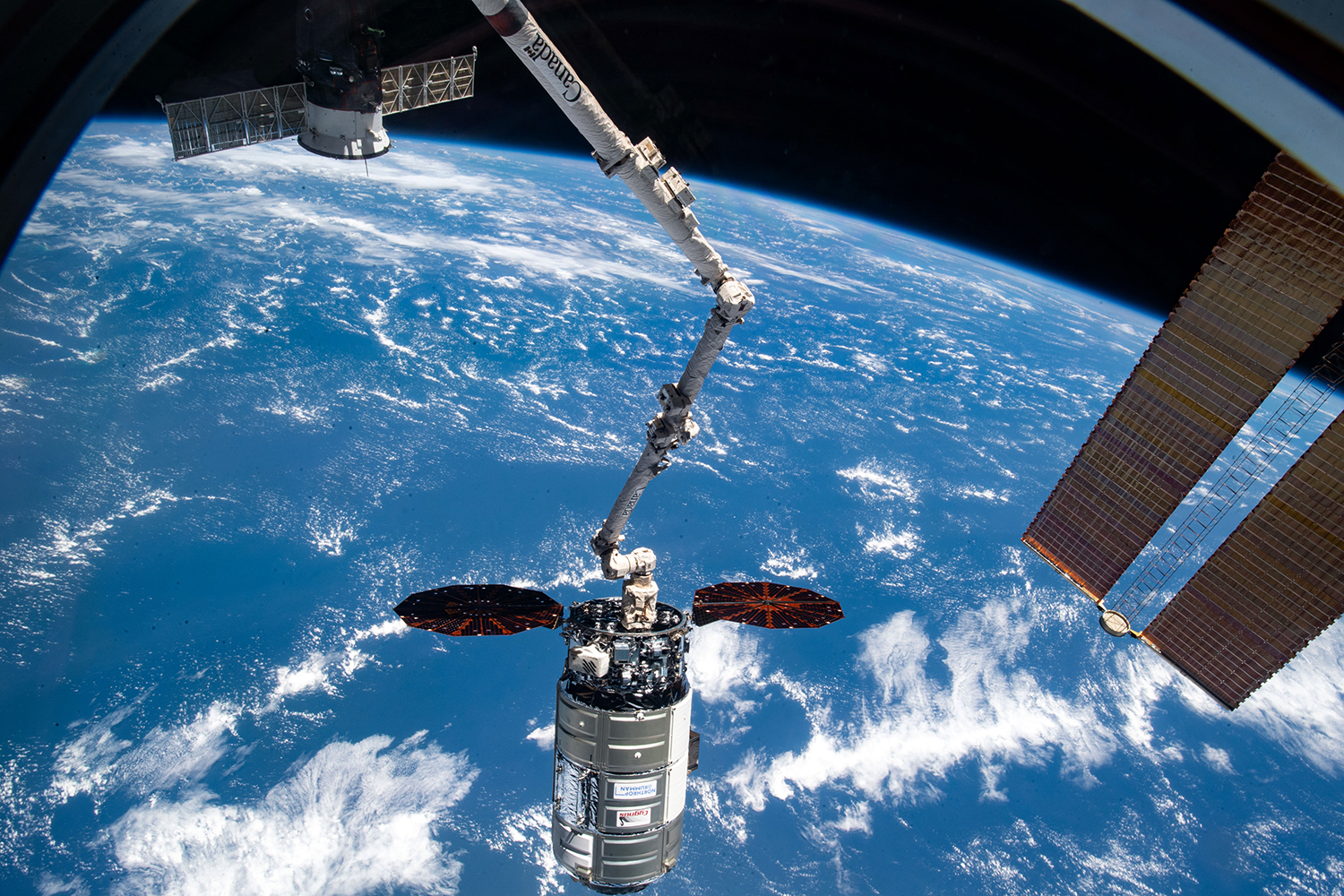 brazo robótico de la Estación Espacial Internacional