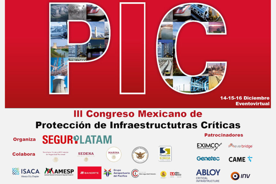 cartel del III Congreso Mexicano de Protección de Infraestructuras Críticas