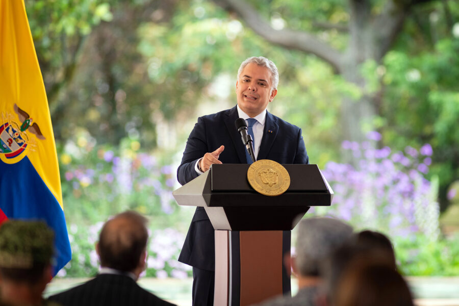 el presidente colombiano Iván Duque