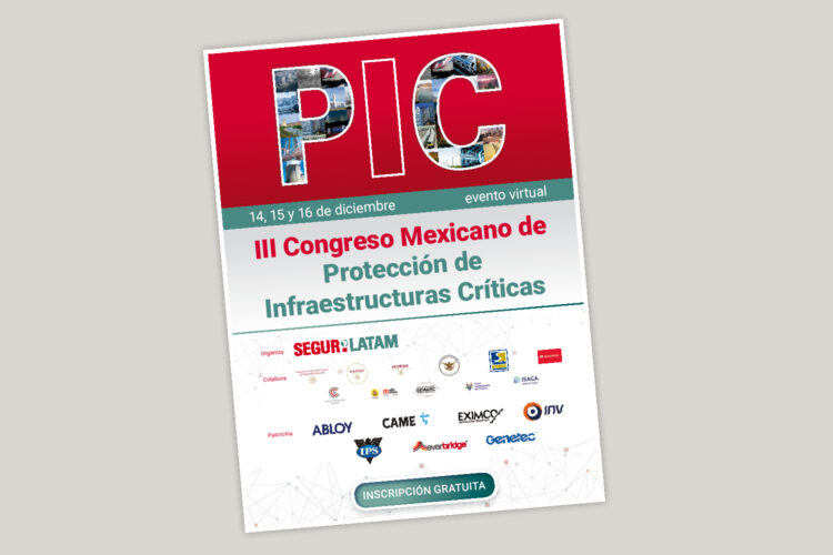 cartel del III Congreso Mexicano de Protección de Infraestructuras Críticas