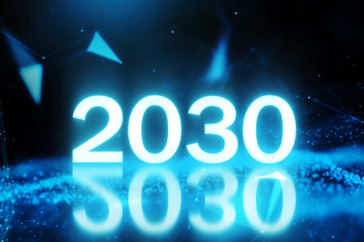 concepto futurista de año 2030