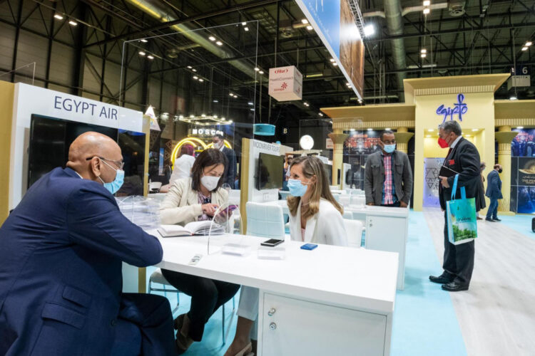 Stand de Egipto en la Feria Internacional de Turismo (FITUR) de Madrid