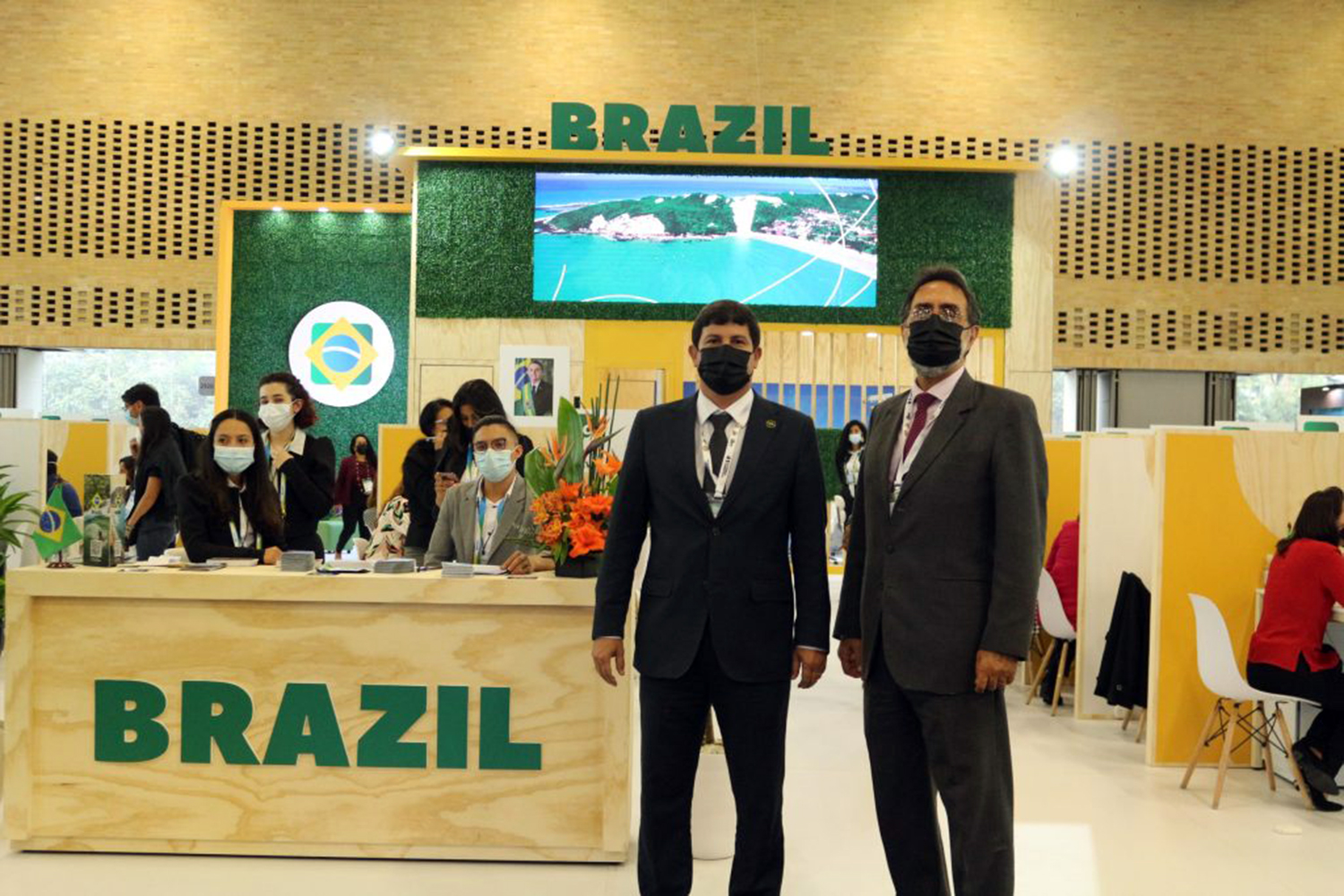 Stand de Brasil en la Vitrina Turística Anato 2022 celebrada en Colombia