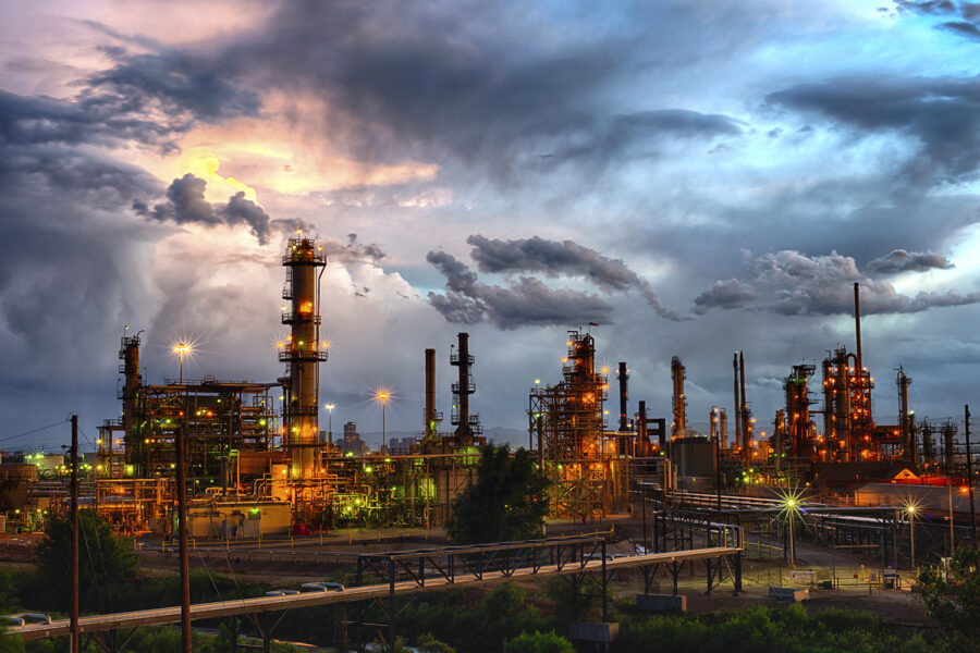 refinería de Petróleo en Denver, Estados Unidos