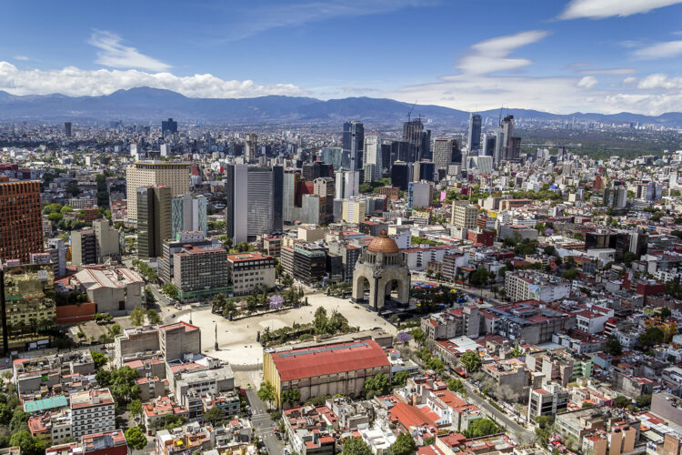 vista panorámica de la Ciudad de México