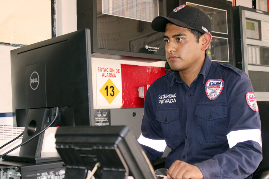 vigilante de seguridad privada de Eulen Seguridad en México