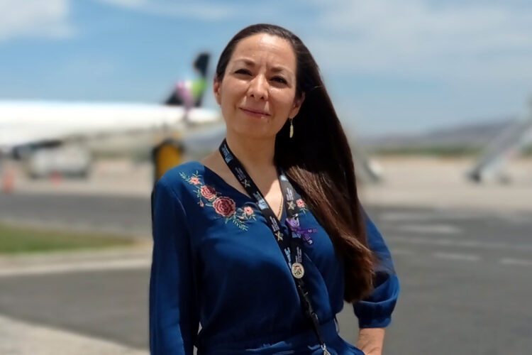 Jessica Paola Olivo Moreno, directora del Aeropuerto Internacional de La Paz