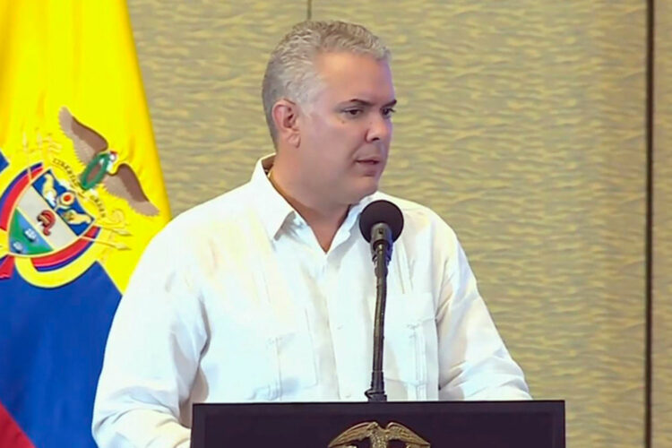El presidente colombiano Iván Duque en el 5º Congreso Confevip