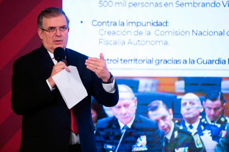 Marcelo Ebrard, secretario de Relaciones Exteriores de México.