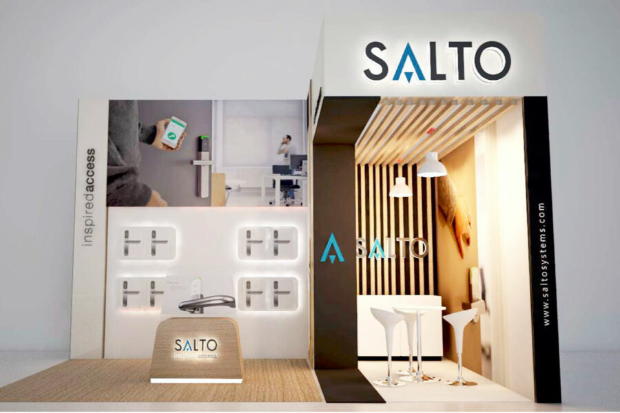 stand de SALTO Systems para ferias