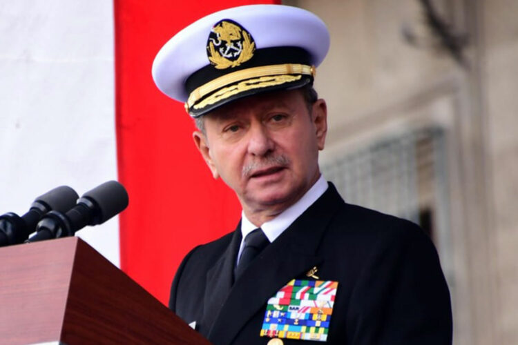 Almirante José Rafael Ojeda Durán, secretario de Marina de México.