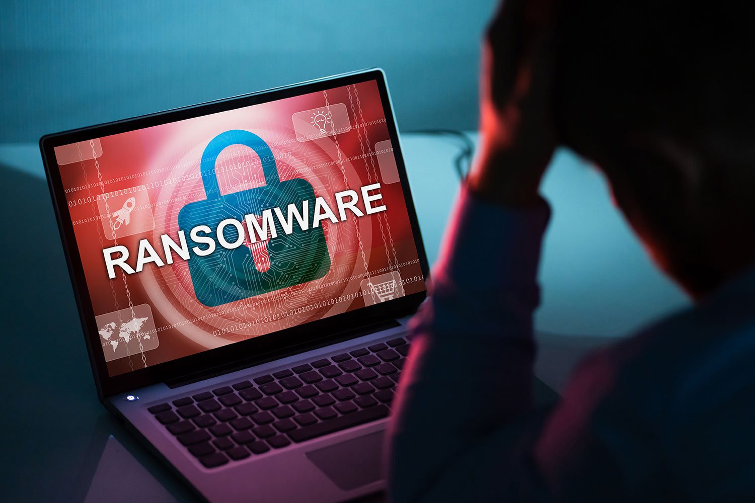 un usuario es víctima de un ataque de ransomware