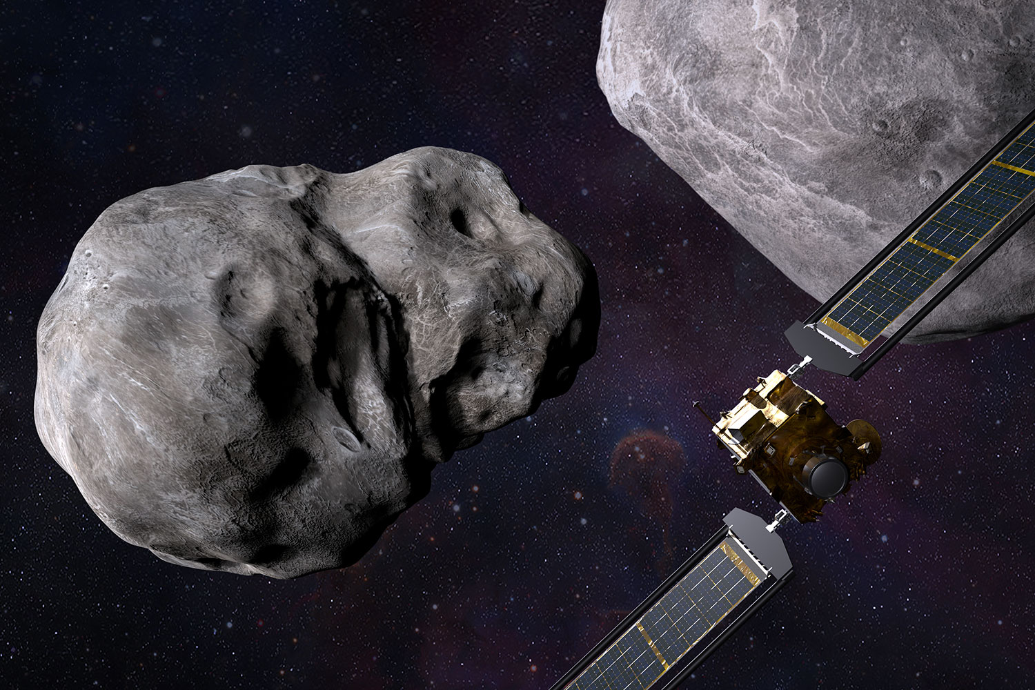 la sonda espacial DART de la NASA se dispone a impactar contra el asteroide Dimorphos