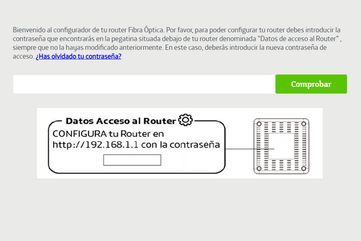 acceso a los ajustes de un router wifi