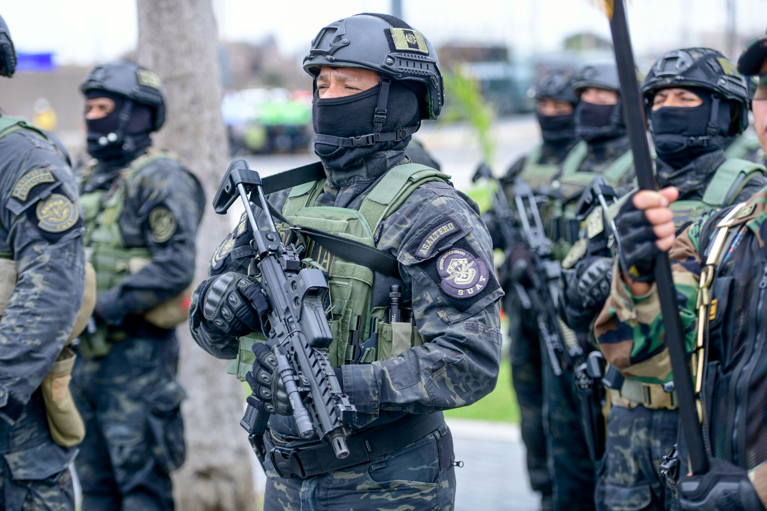 integrantes de la División Táctica Urbana de la Policía Nacional del Perú