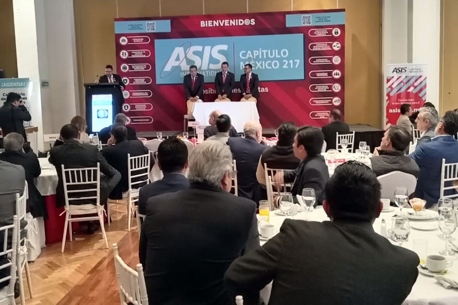 asistentes a la reunión de febrero de 2023 de ASIS Capítulo México