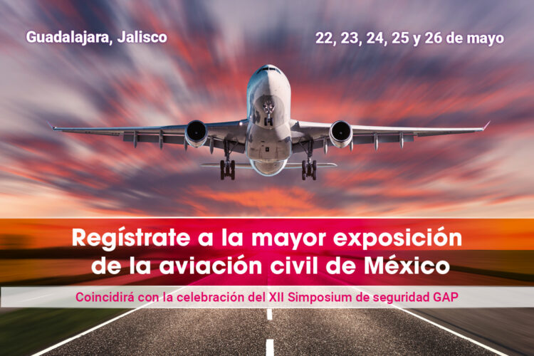 cartel de la Feria de Seguridad GAP que se celebrará del 22 al 26 de mayo en Guadalajara, México