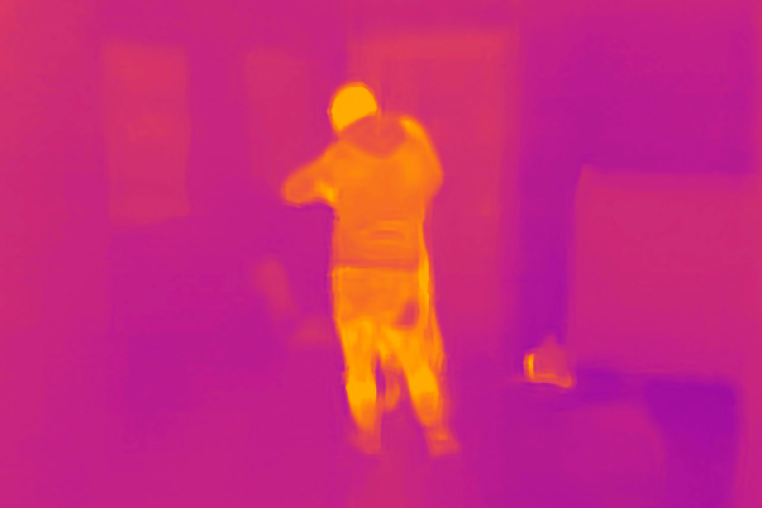 imagen infrarroja de una persona