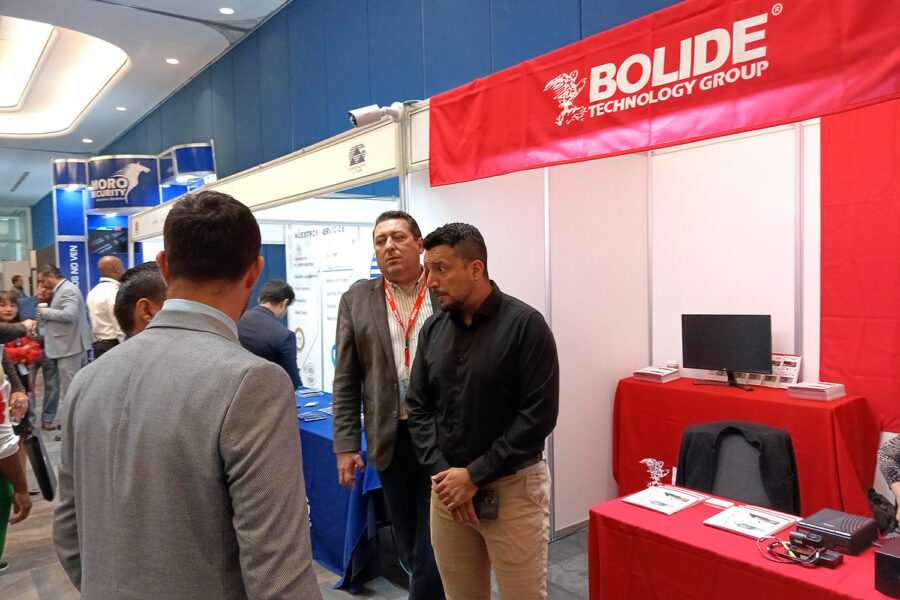 stand de Bolide en la I Feria AVSEC de México