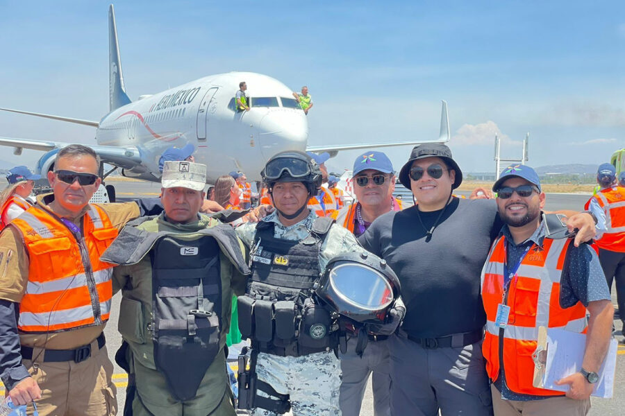 simulacro de amenaza terrorista en el Aeropuerto de Guadalajara, Jalisco