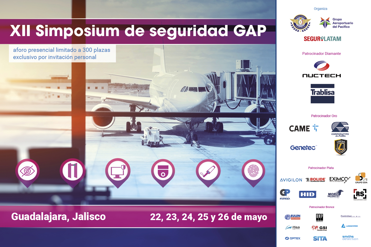 cartel del XII Simposium de Seguridad GAP