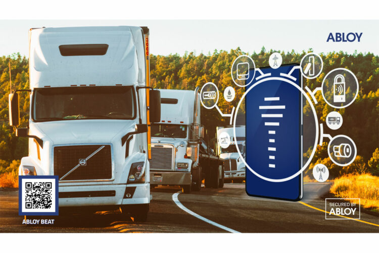 camiones de transporte emplean el candado Bluetooth BEAT de ABLOY
