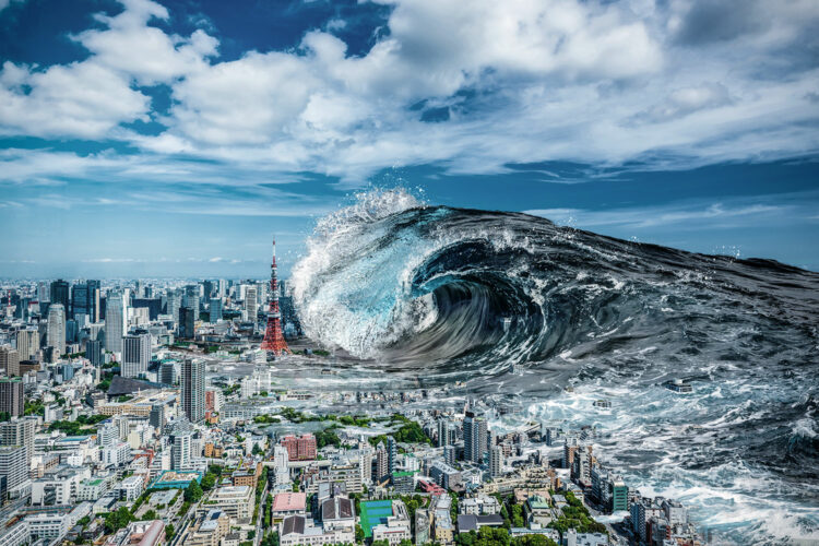 un tsunami sobre Tokio
